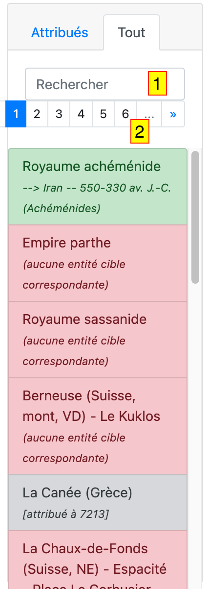 Liste de toutes les notices du référentiel source